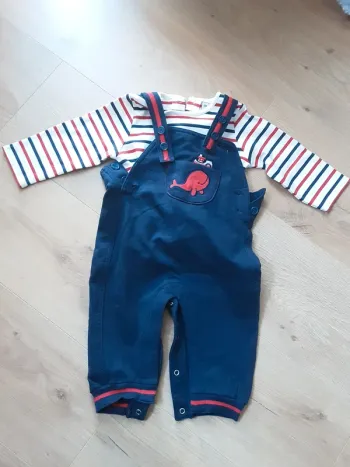 Ensemble 2 pièces thème marin - Taille 12 mois