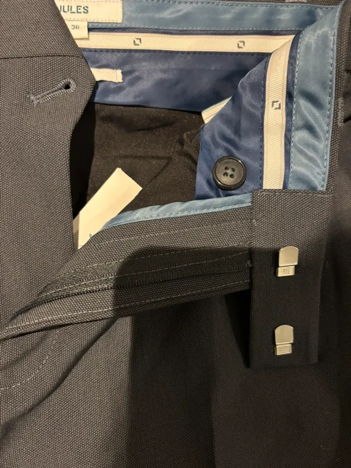 Pantalon de costume bleu gris Jules – T36 – Neuf - photo numéro 7