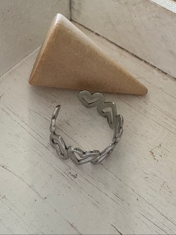 Bague argentée acier inoxydable - photo numéro 3