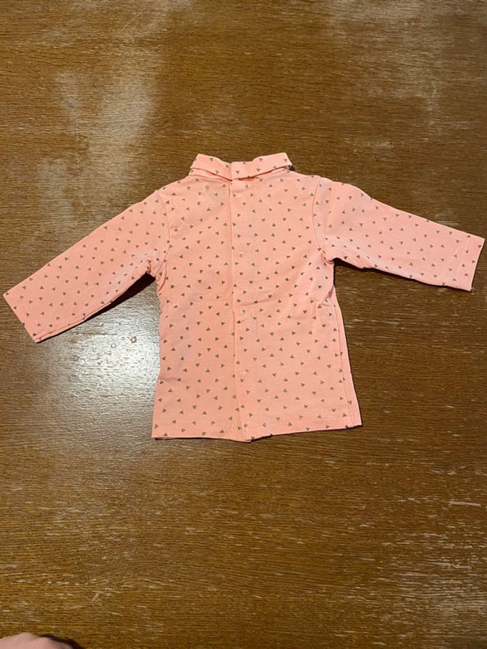 T-shirt col roulé abricot - photo numéro 3