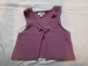 Gilet mauve