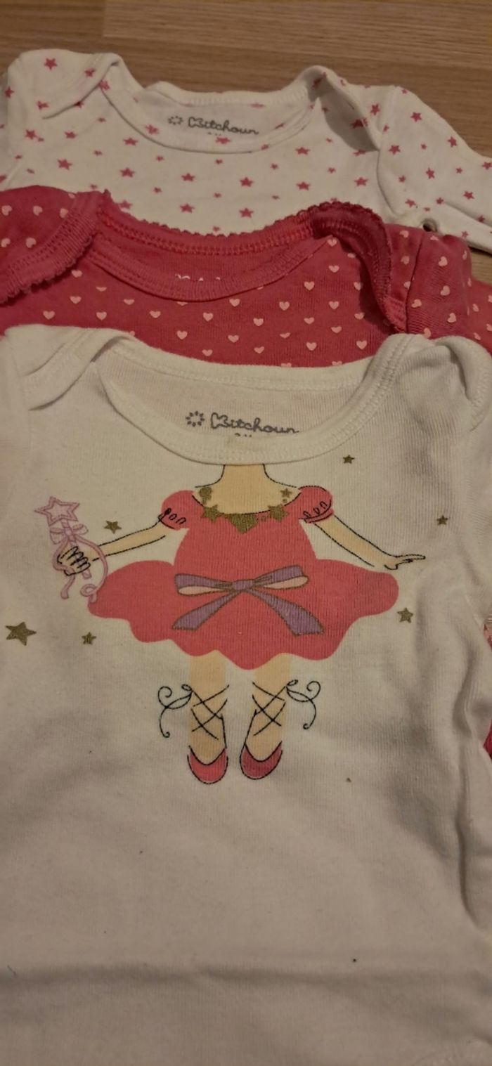 Lot de 3 bodies 3 mois - photo numéro 2