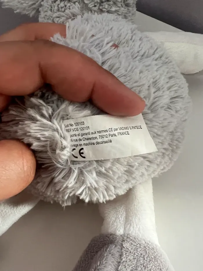 Peluche mouton gris - photo numéro 3