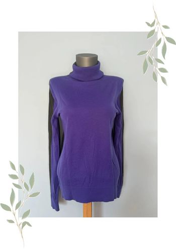 Pull Bicolore en Cachemire – Balenciaga Knits – Taille 38 💜
