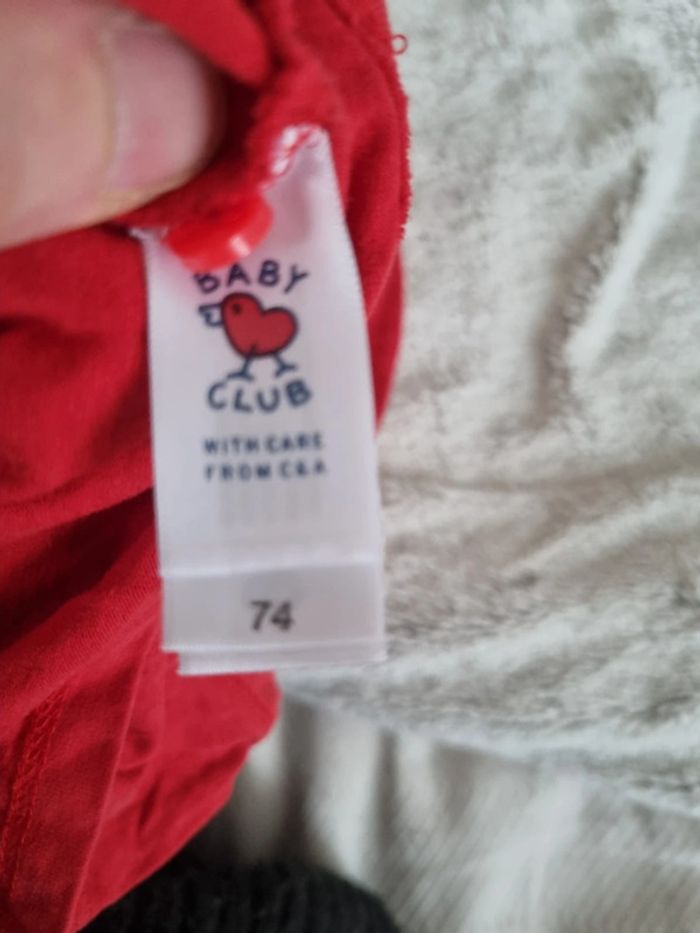 Tee shirt cars rouge taille 12 mois - photo numéro 2