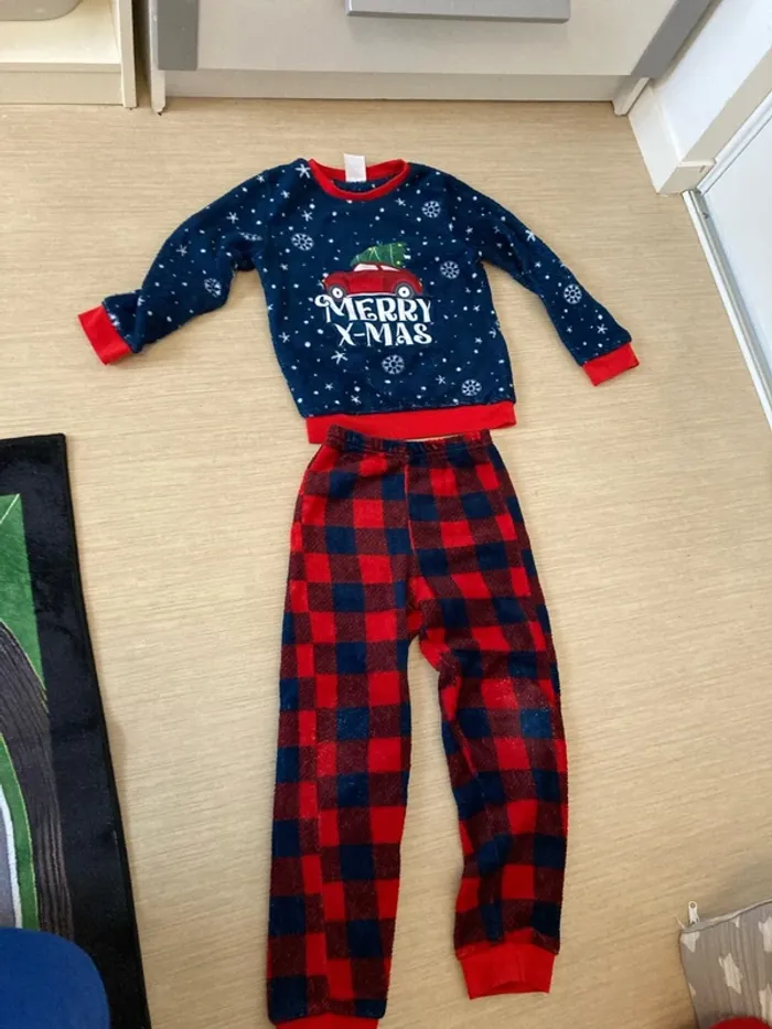 Pyjama de Noël tout doux et chaud 6 ans