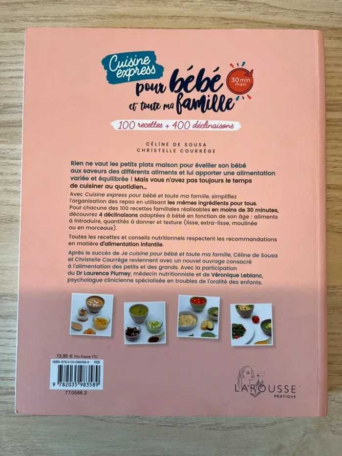 Cuisine express pour bébé et toute ma famille - Christelle Courrège - Céline De Sousa - photo numéro 2