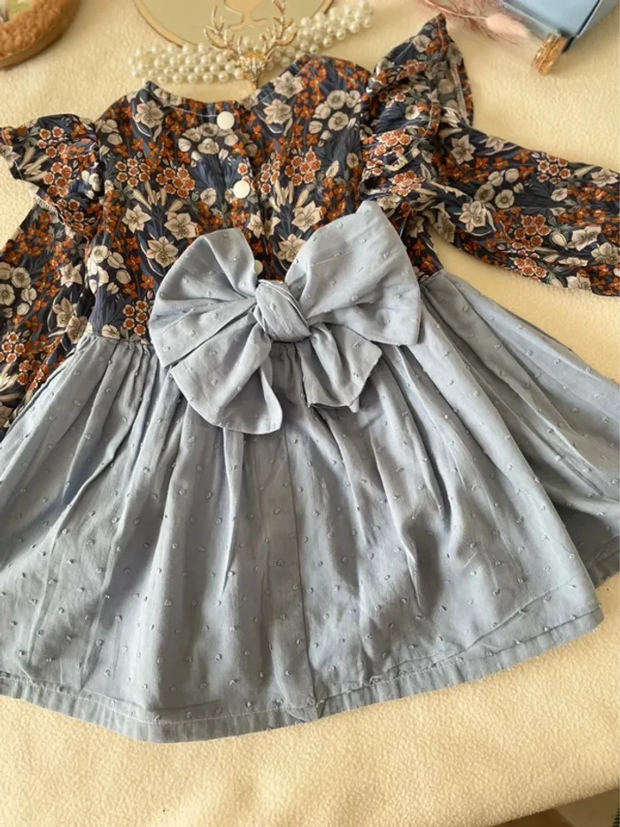 Robe  24 mois – Liberty, soie & plumetis - photo numéro 4