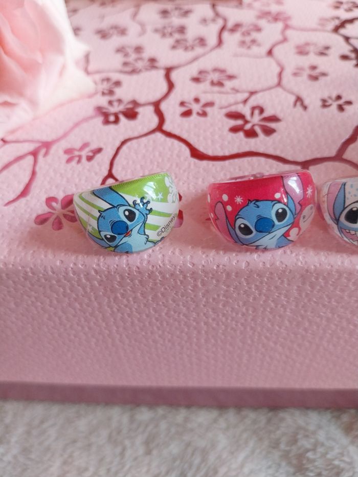 Lot de 3 bagues stitch pour 2e neufs - photo numéro 3