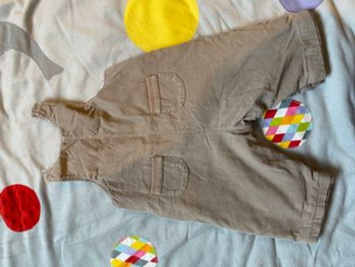 Salopette beige velours doublé hiver - photo numéro 3