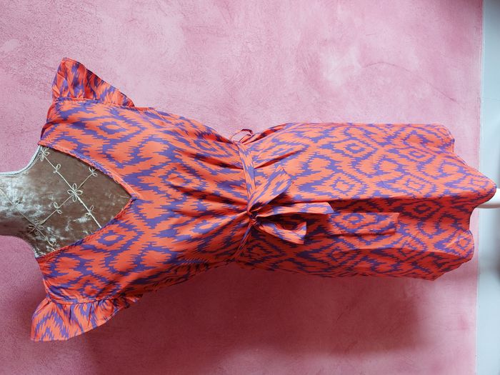 Petite robe légère Akoz de Toi orange & violet taille S - photo numéro 2