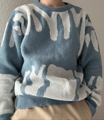 Pull bleu Aesthetic
