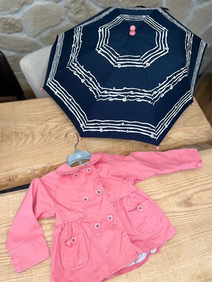 Veste et parapluie sergent Major thème marin perfecto trench blazer 3 ans - photo numéro 5