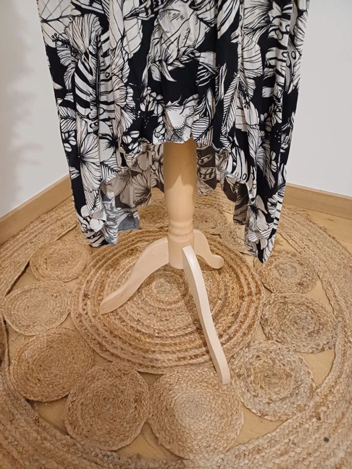 Robe longue Fleurie asymétrique Italian Style taille S 36 - photo numéro 5