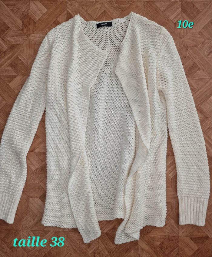 Gilet blanc taille M