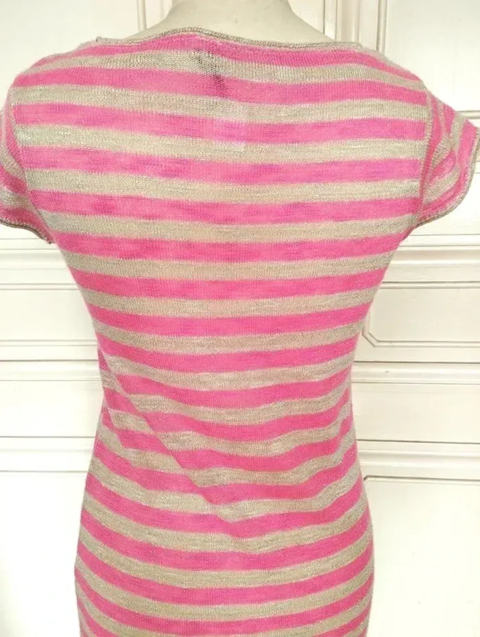 Robe Fine Laine Rose Or TS/M/L - photo numéro 6