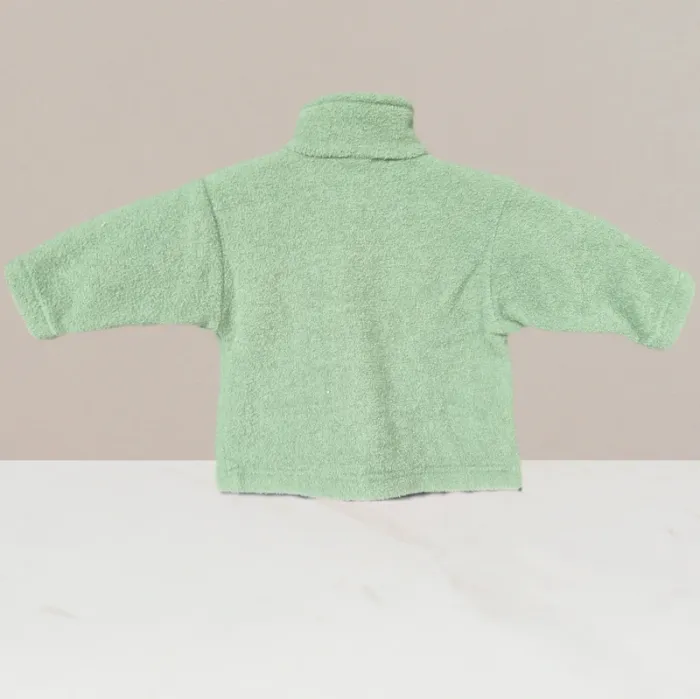 Magnifique gilet polaire vert - Natalys - Taille 6 mois - photo numéro 3