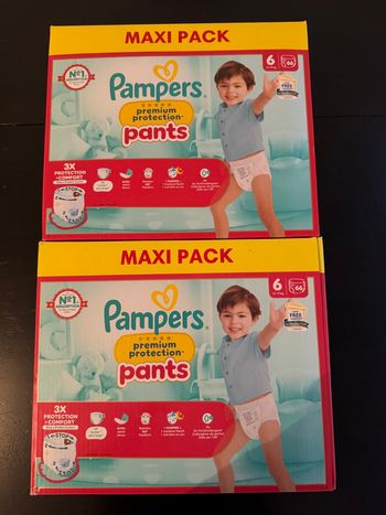 132couches Pampers premium pants taille 6