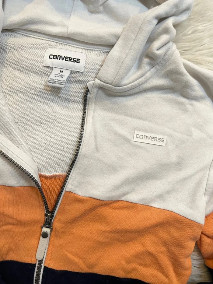 Garçon 👦🏻 Gilet a capuche sport converse taille 10/12 ans - photo numéro 3