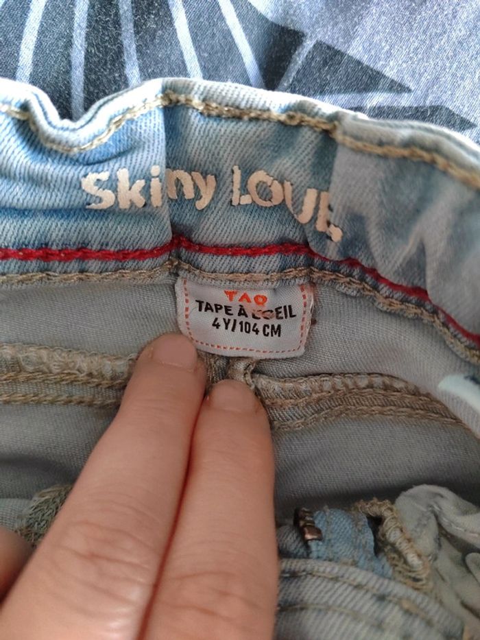 Jean skinny tape a l'œil 4 ans - photo numéro 5