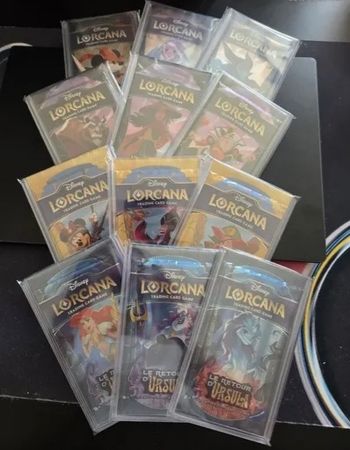 Artset boosters Lorcana chapitre 1 - 2 - 3 - 4 (12 boosters)