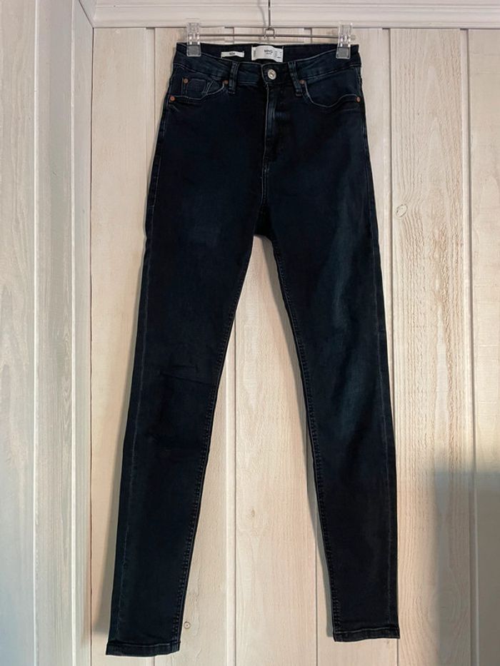 Jean foncé taille haute - Mango - 34