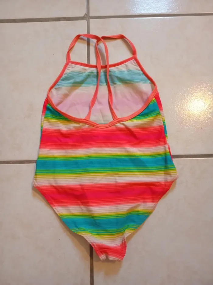 Maillot de bain 1 pièce multicolore Dpam 8 ans - photo numéro 2