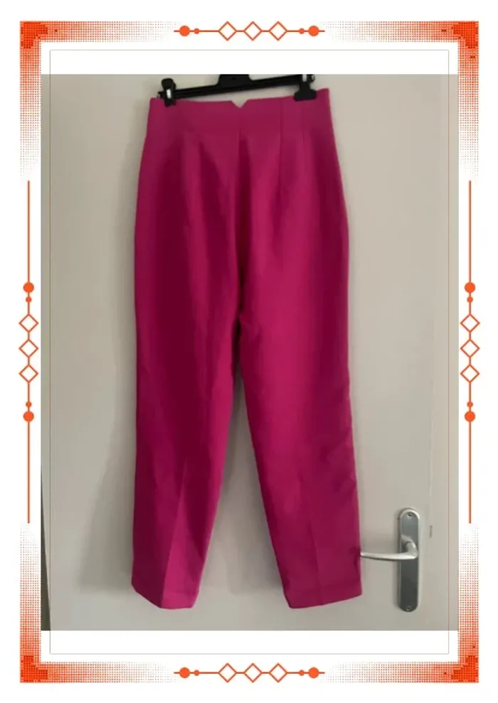 Pantalon rose Zara 36 S - photo numéro 4