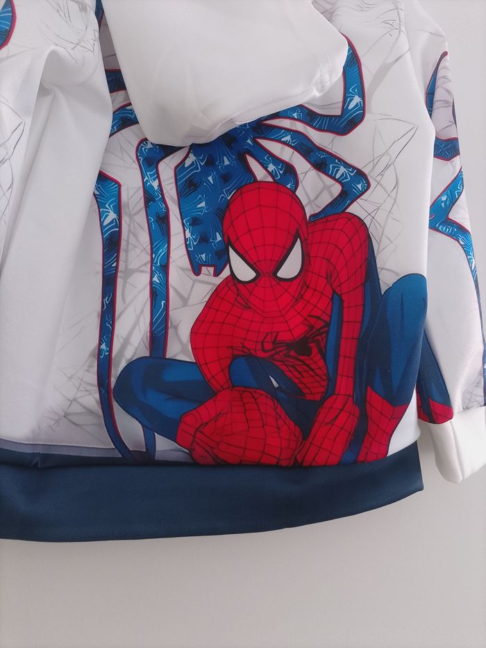 Sweat à capuche enfant spiderman - photo numéro 2