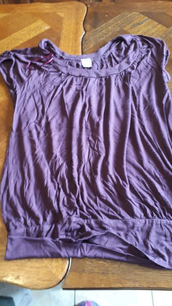 Top mauve camaïeu t 3