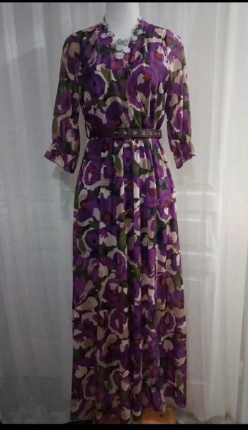 Robe🥻longue multicolores violet