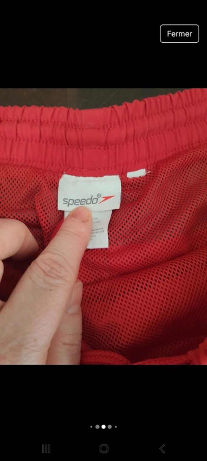 Short de bain Speedo rouge/gris taille fr 42/44 - photo numéro 6