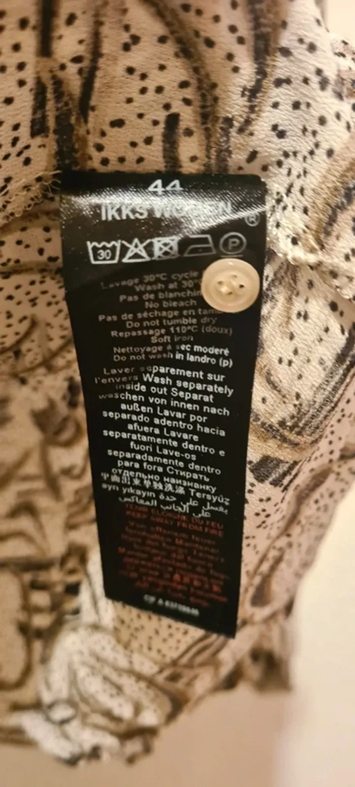 Blouse beige à motifs IKKS - photo numéro 4