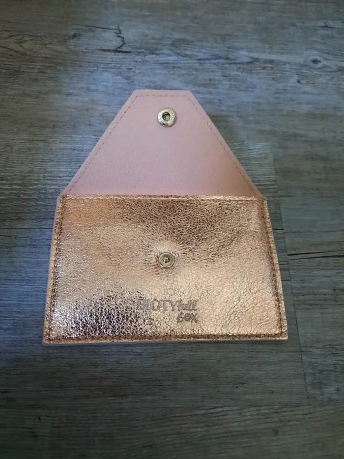 Petite pochette rose dorée - photo numéro 3