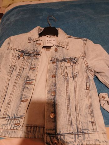 Veste jeans femme  bleu délavé