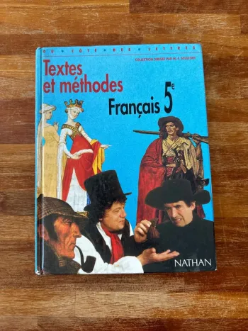Livre textes et méthodes français 5 eme