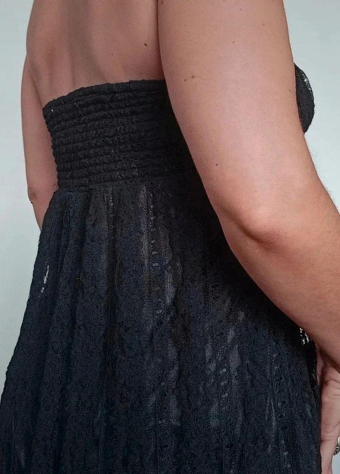 Petite robe noire bustier crochet taille 38 - photo numéro 6