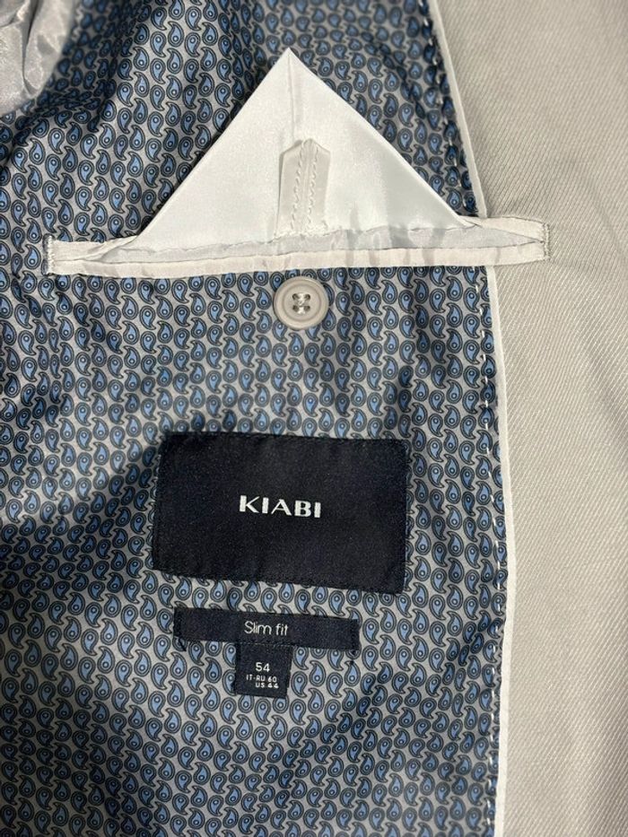 Veste costume gris/beige clair slim fit - photo numéro 6