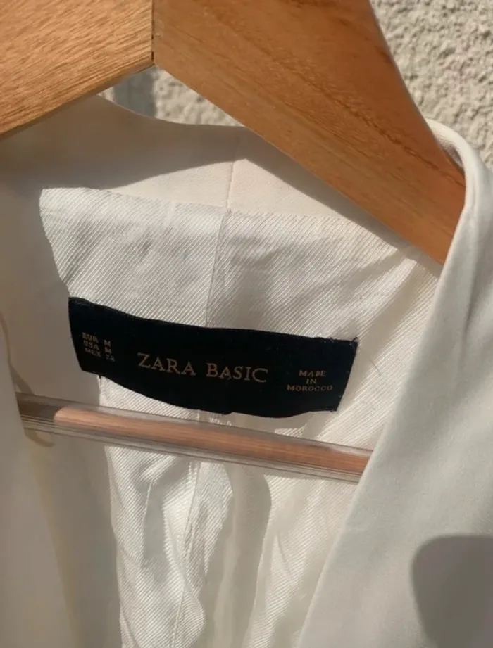 Veste / blazer Zara blanc taille 38 - photo numéro 8