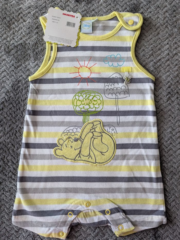 NEUF, lot de 2 ensembles + 1 combishort Disney de Orchestra, 9 mois - photo numéro 4