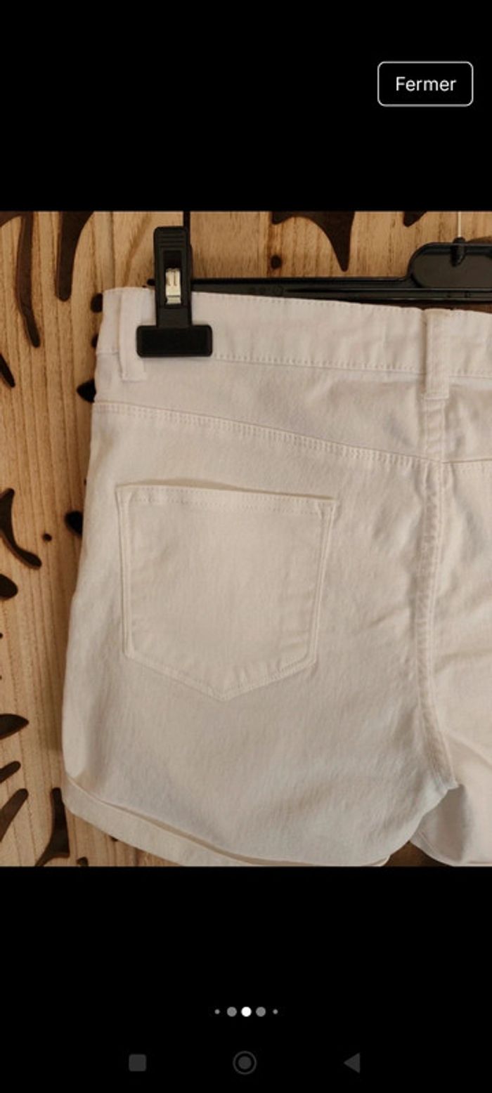 Short blanc à revers T 40 Denim co - photo numéro 11
