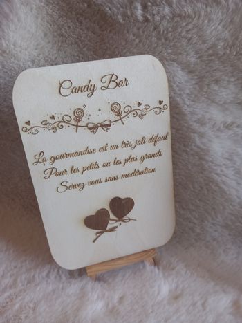 Affiche a5 pour candy bar 