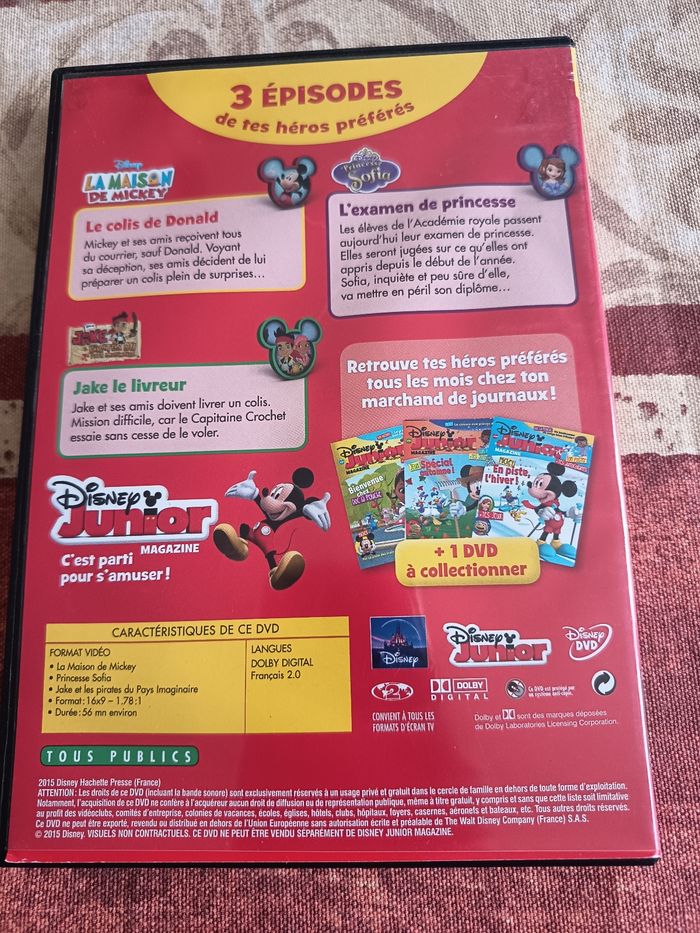 DVD Disney Junior La maison de Mickey Jake Pirate Princesse Sofia - photo numéro 2