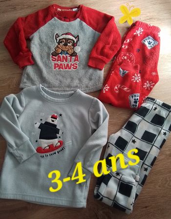 Pyjamas garçon 3-4 ans très bon état 