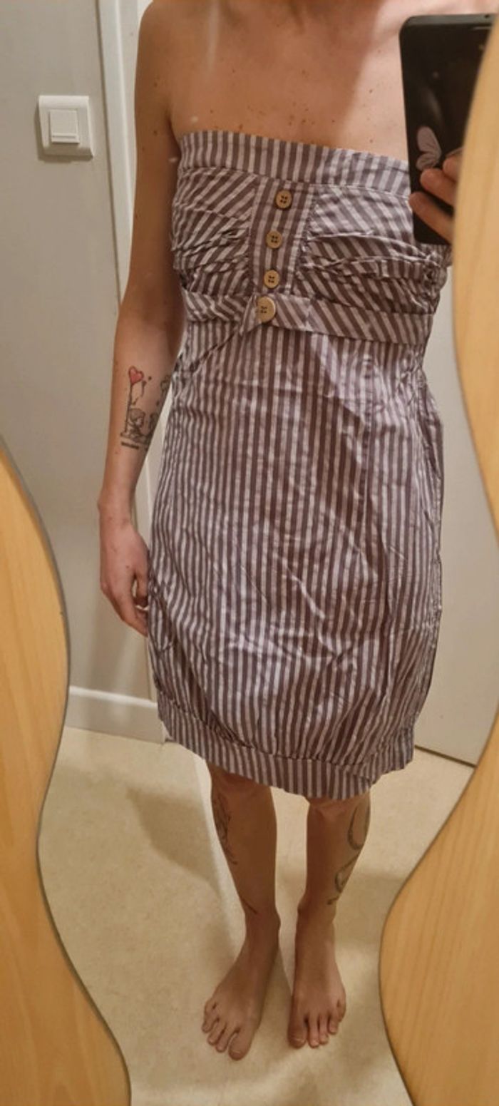 Robe bustier été femme taille s