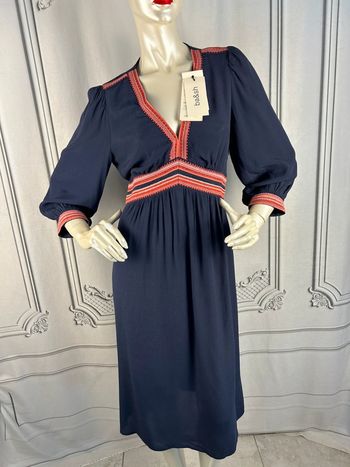 Robe longue Marine Ba&sh T1 / S neuve