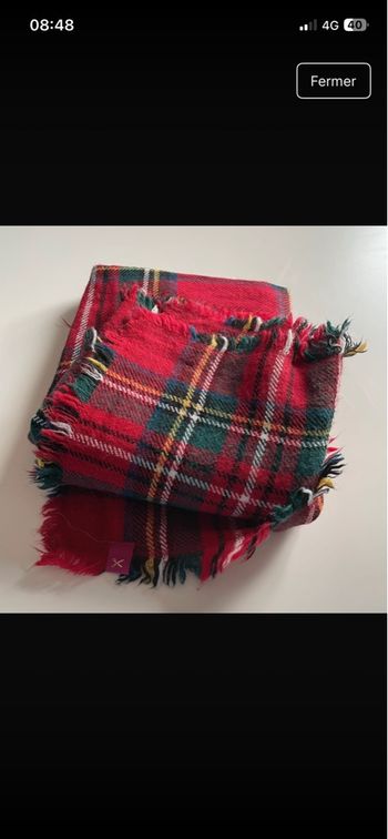 Maxi écharpe à carreaux 