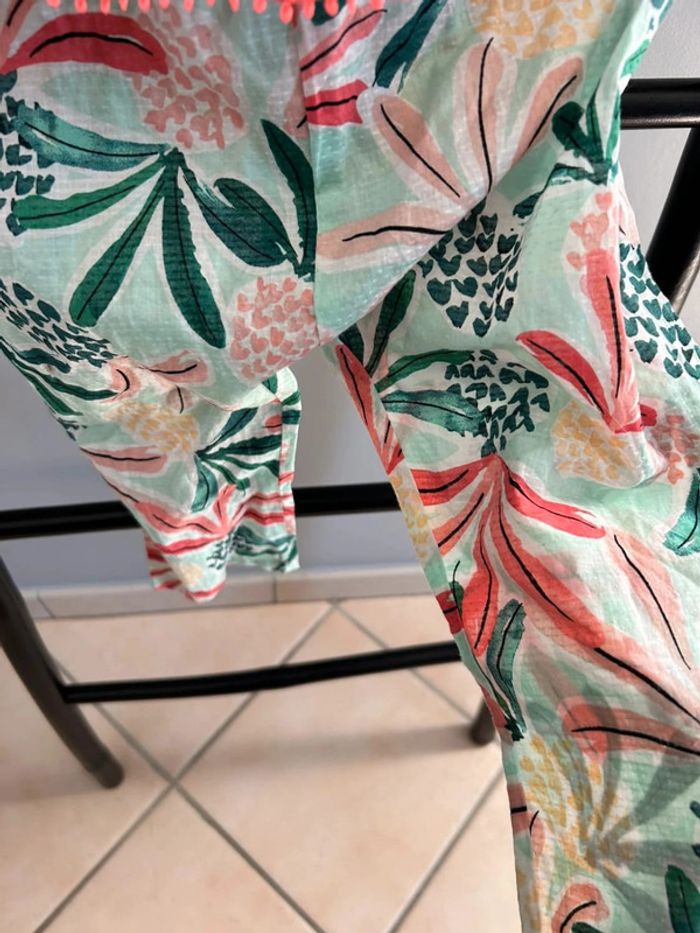 Combinaison été fleuris - Catimini - 3 ans - photo numéro 2