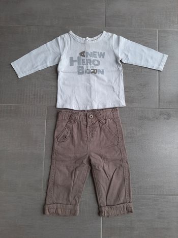 Tee shirt + jean bébé garçon 6 mois