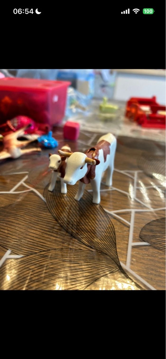 Playmobil vache et veau - photo numéro 2